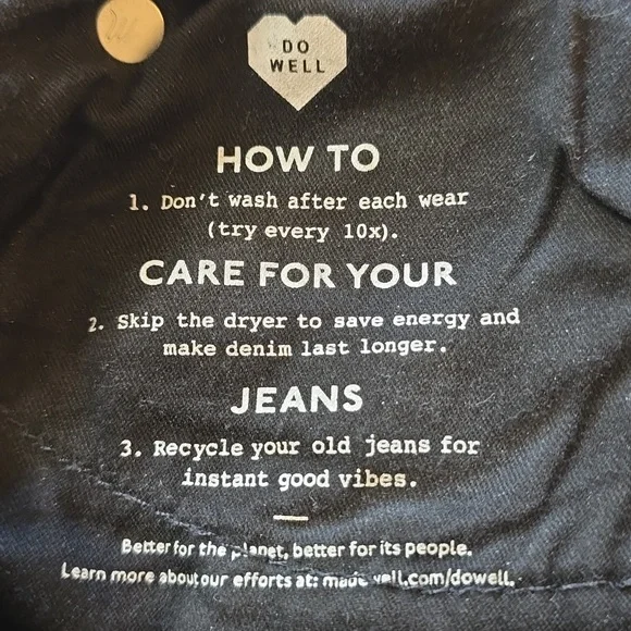 Madewell, The Perfect Vintage Wide-Leg Jean, Black, EUC, Women's 26 - Picture 13 of 16